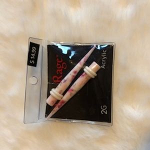 Body Rage Ear Acrylic Gauge size 2G